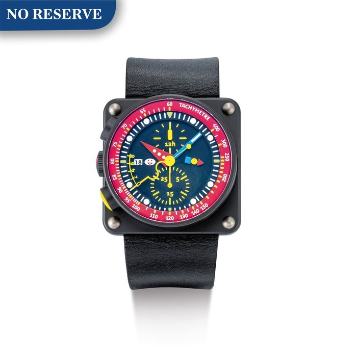 IKRONO ALAIN SIBERSTEIN IKRONO ALAIN SIBERSTEIN | IKRONO WATCH BY ALAIN SILBERSTEIN, A LIMITED EDITION LEFT-HANDED PVD-COATED TITANIUM CHRONOGRAPH WRISTWATCH WITH DATE, CIRCA 2010 | "Ikrono Watch 由 Alain Silberstein 製作 限量版PVD塗層鈦金屬計時腕錶，備日期顯示，錶殼編號134/500，約2010年製"