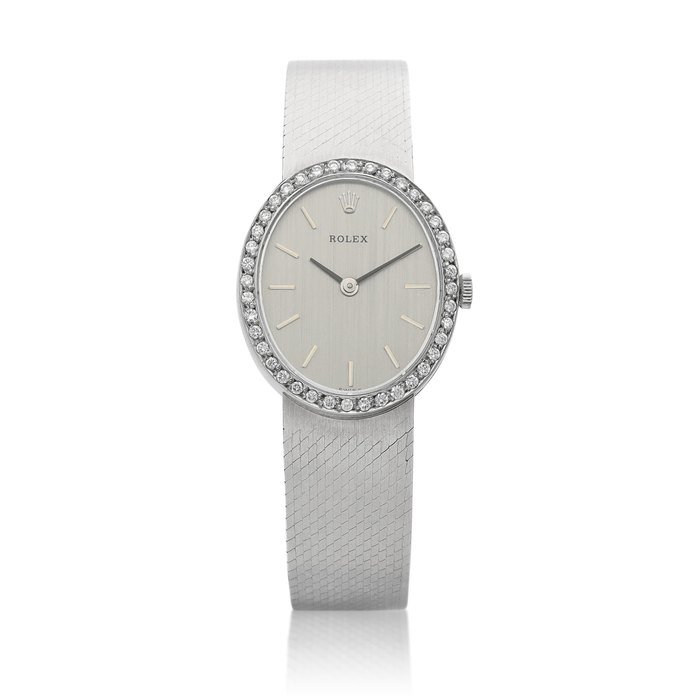 Rolex A white gold and diamond-set bracelet watch, Circa 1999 | 勞力士 | 白金鑲鑽石鏈帶腕錶，約1999年製