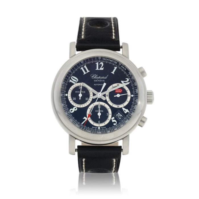 Chopard Chopard | Mille Miglia "Jacky ICKX", A limited edition stainless steel chronograph wristwatch with date, Circa 2000 | 蕭邦 | Mille Miglia "Jacky ICKX"   限量版精鋼計時腕錶，備日期顯示，約2000年製