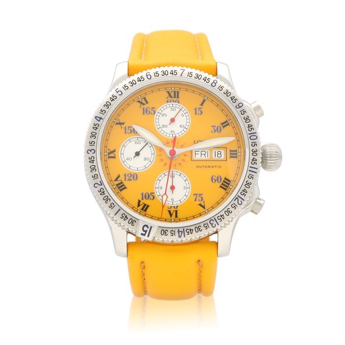 Longines Longines | Lindbergh Stundenwinkel, Reference L2.618.4, A special edition stainless steel chronograph wristwatch with day and date, Circa 2002 |  浪琴 | Lindbergh Stundenwinkel 型號L2.618.4   特別版精鋼計時腕錶，備日期及星期顯示，約2002年製 · L2.618.4