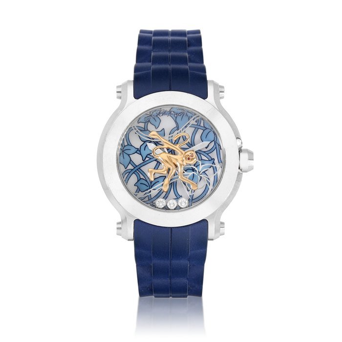 Chopard Chopard | Happy Sport, Reference 128707, A limited edition stainless steel diamond-set wristwatch, Circa 2010 | 蕭邦 | Happy Sport 型號128707   限量版精鋼鑲鑽石腕錶，約2010年製 · 128707