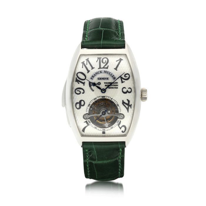 Franck Muller Franck Muller | Reference 5850 RMT, A platinum minute repeating tourbillon wristwatch, Circa 2000 | 型號 5850 RMT 鉑金三問陀飛輪腕錶，約2000年製 · 5850