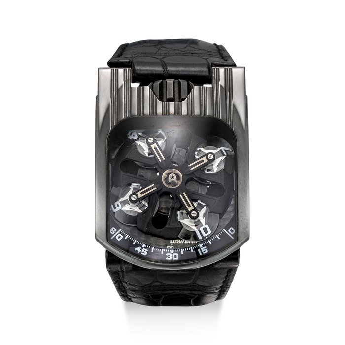 Urwerk | UR-103T, A limited edition altin gold wristwatch with satellite hour display, control board and power reserve indication, Circa 2010 | UR-103T 限量版Altin金腕錶，備衛星時刻顯示、控制板及動力儲備顯示，約2010年製