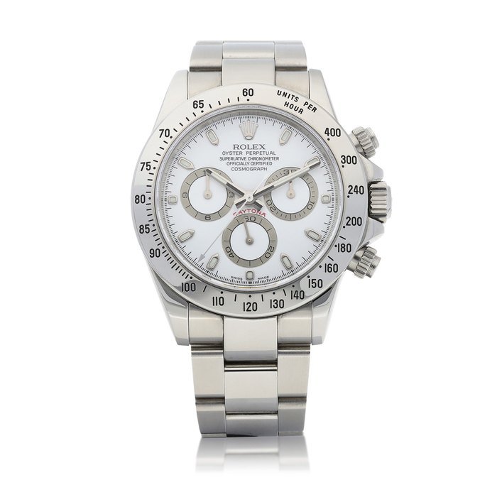 Rolex Rolex | Cosmograph Daytona, Reference 116520, A stainless steel chronograph wristwatch with bracelet, Circa 2006 | 勞力士 | Cosmograph Daytona 型號116520   精鋼計時鏈帶腕錶，約2006年製 · 116520