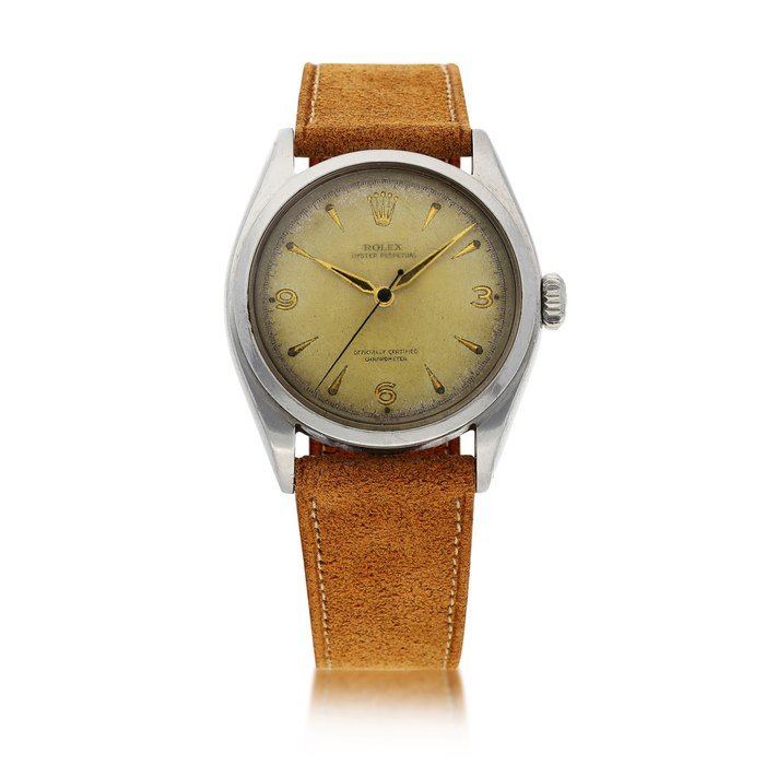 Rolex Rolex | Oyster Perpetual, Reference 6084, A stainless steel wristwatch, Circa 1953 | 勞力士 | Oyster Perpetual 型號6084   精鋼腕錶，約1953年製 · 6084