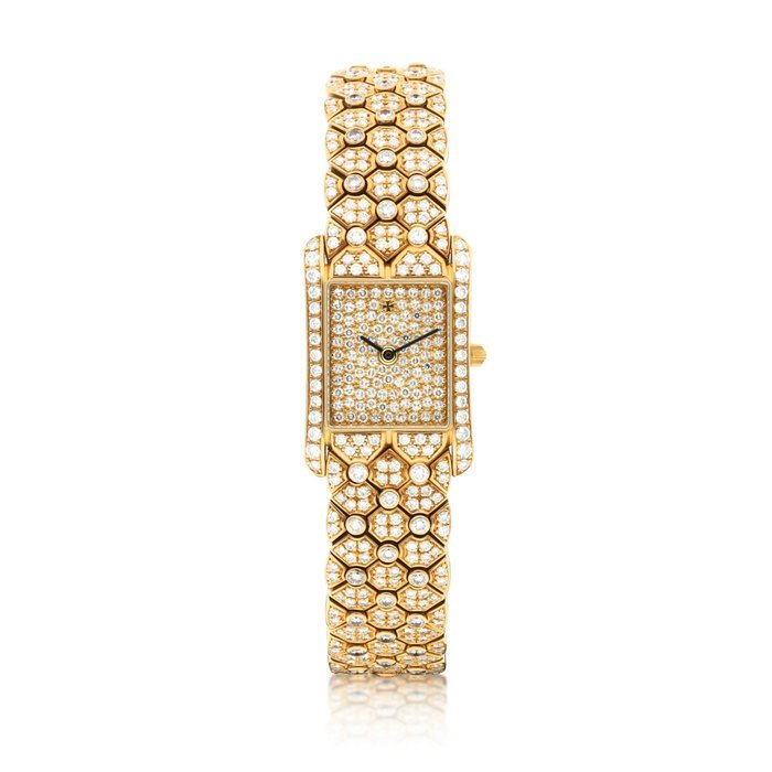 Vacheron Constantin Vacheron Constantin | A yellow gold and diamond-set bracelet watch, Circa 1990 | 江詩丹頓 | 黃金鑲鑽石鏈帶腕錶，約1990年製