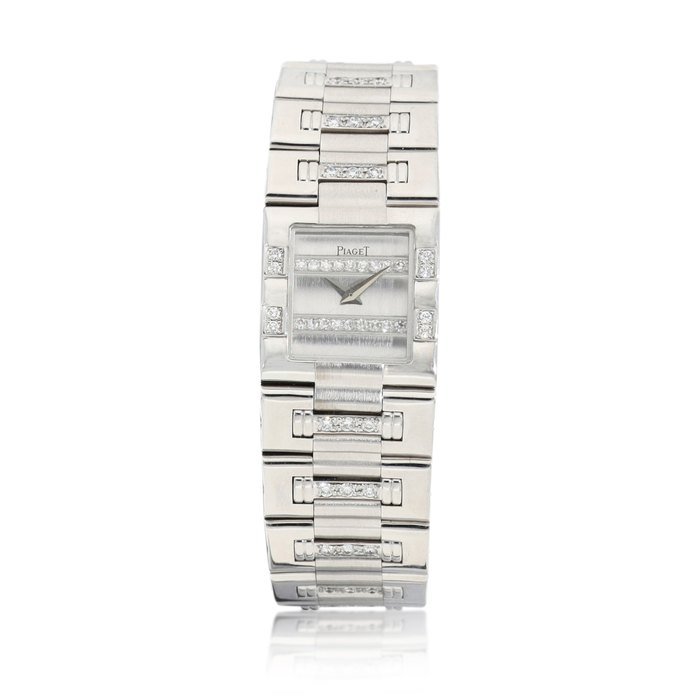 Piaget Piaget | Dancer, Reference 15327 K818, A white gold and diamond-set bracelet watch, Circa 1990 | 伯爵 | Dancer 型號15327 K818 白金鑲鑽石鏈帶腕錶，約1990年製 · 15327