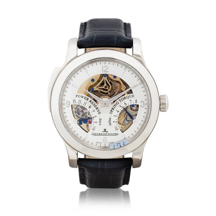 Jaeger LeCoultre Master Minute Repeater, Ref. 151.6.67.S     Montre bracelet edition limitée en platine avec répétition minute, indication de réserve de marche et indication du torquemètre |  Limited edition platinum minute repeating wristwatch with power reserve and torque meter indication     Vers 2014 |  Circa 2014 · 151.6.67.S