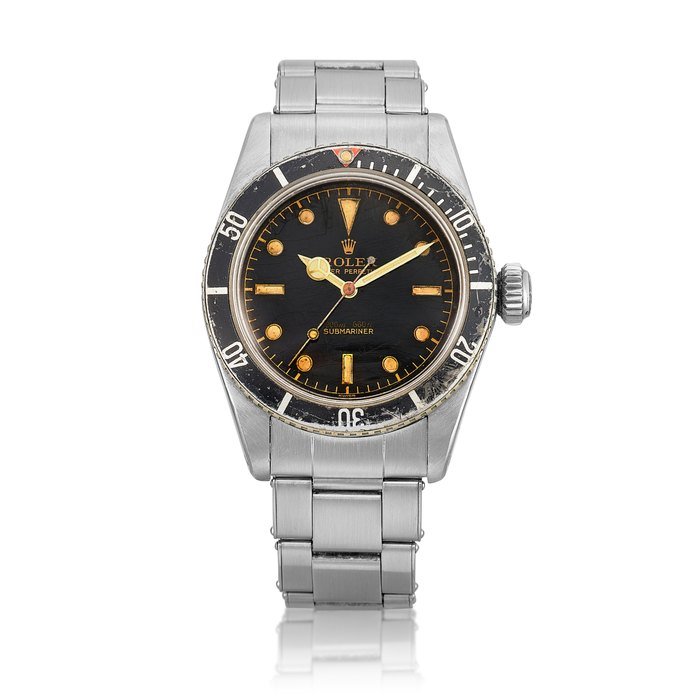 Rolex Rolex | Submariner "Big Crown", Reference 5510 | A stainless steel wristwatch with bracelet, Circa 1958 | 勞力士 | Submariner "Big Crown" 型號5510  精鋼鏈帶腕錶，約1958年製 · 5510