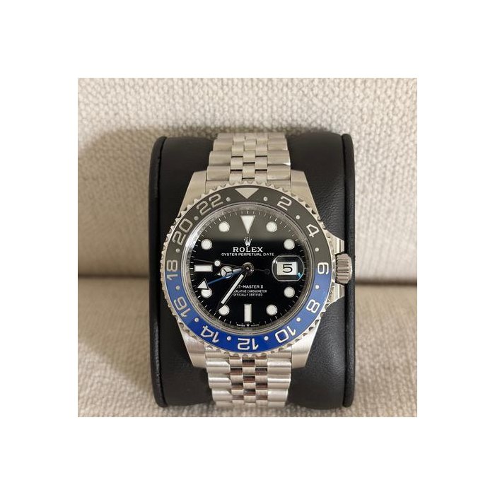 Rolex GMT-Master II"Batgirl" 126710BLNR Jubilee — Like New