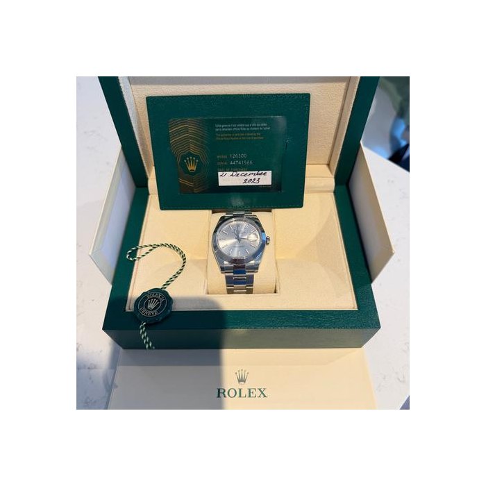 Rolex Datejust41 Full set. Box papers green tag. Ref. 126300