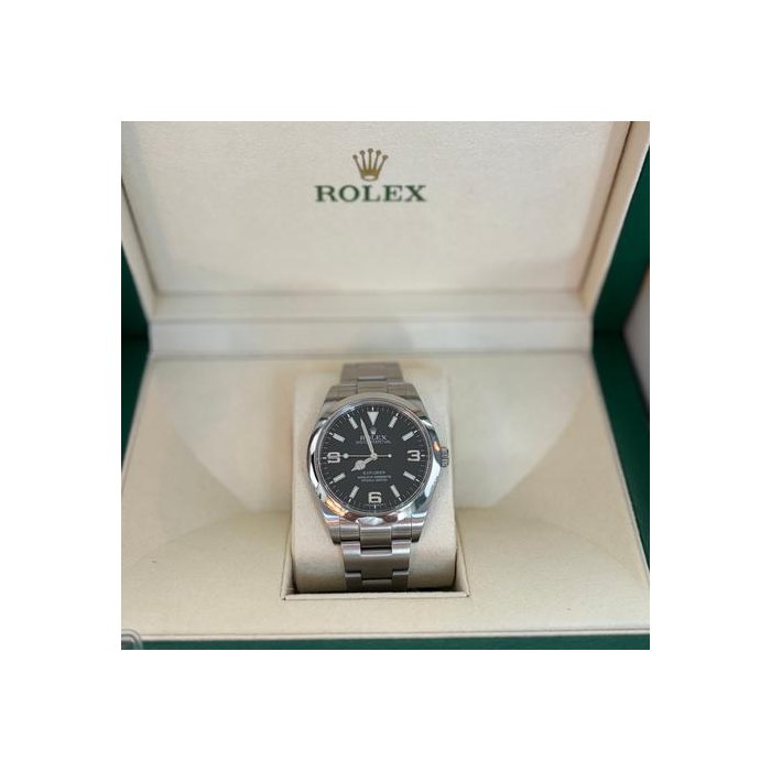 Rolex Explorer214270 39mm – Full Set – Rolex Service 2022