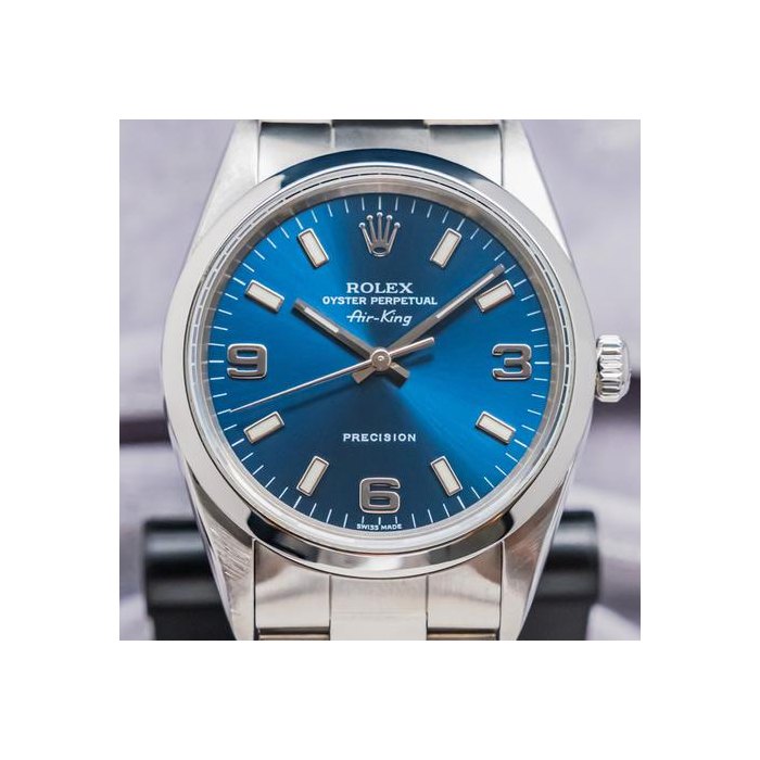 Rolex Air KingOyster Perpetual Air-King 34 mm Blue Dial Oyster Bracelet Automatic Stainless Steel Ref. 14000M