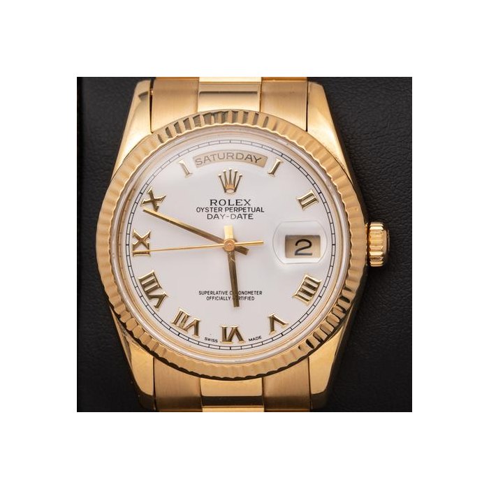 Rolex Day-Date"President" 18K Yellow Gold Case & Bracelet Appraisal Certificate Ref. 118238