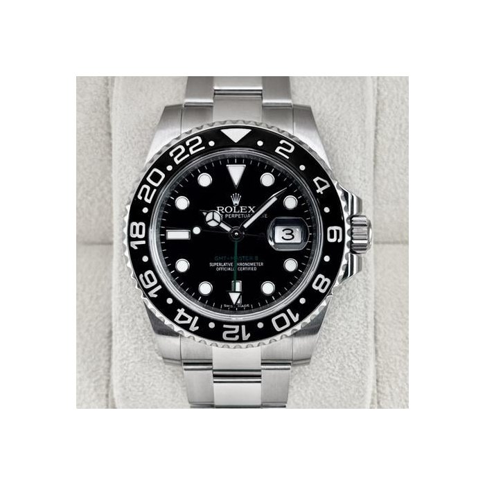 Rolex GMT-Master II2018 GMT-Master II 40mm 116710LN Stainless Steel Black Dial