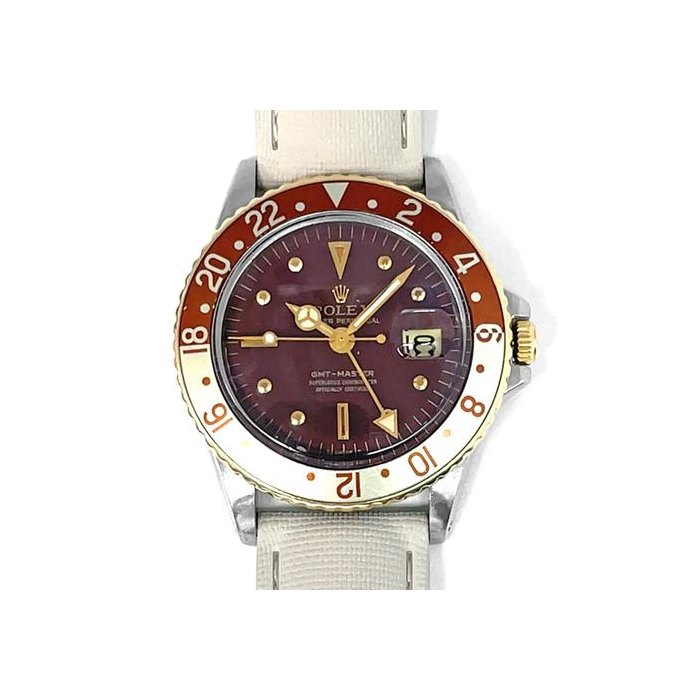 Rolex GMT-Master1675 GMT Master Brown Dial "Rootbeer" Vintage Steel Watch 40mm 1970
