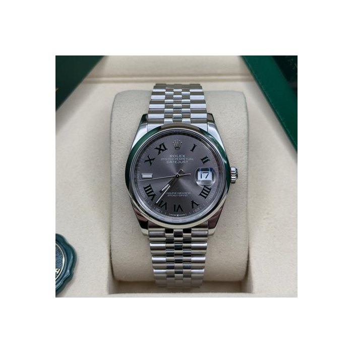 Rolex Datejust36 NEW 2025 Wimbledon Dial Stainless Steel Smooth Bezel Jubilee Bracelet Ref. 126200