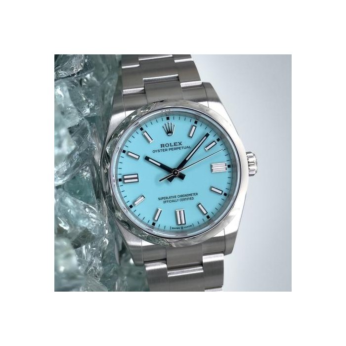 Rolex Oyster Perpetual36 2025 Tiffany Turquoise Complete Set Ref. 126000