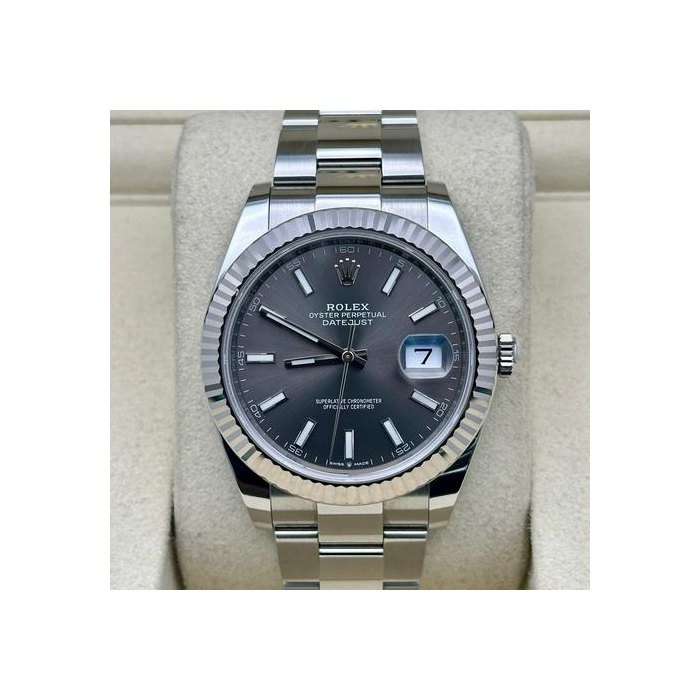 Rolex Datejust41 Rhodium 2025 - New Style Box Ref. 126334