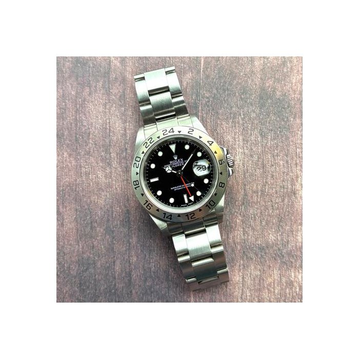 Rolex Explorer II40mm Black Dial 2001 Preowned Box & Papers Ref. 16570