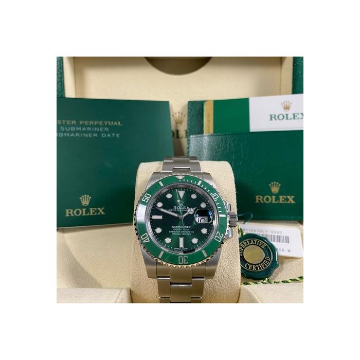 Rolex Submariner DateFULL STICKERS 2019 Submariner Date "Hulk" 116610LV NEW Old Stock FULL SET Discontinued Model