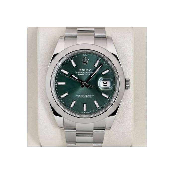 Rolex DatejustNEW 2026 Datejust 41mm 126300 Stainless Steel Oyster Green Dial