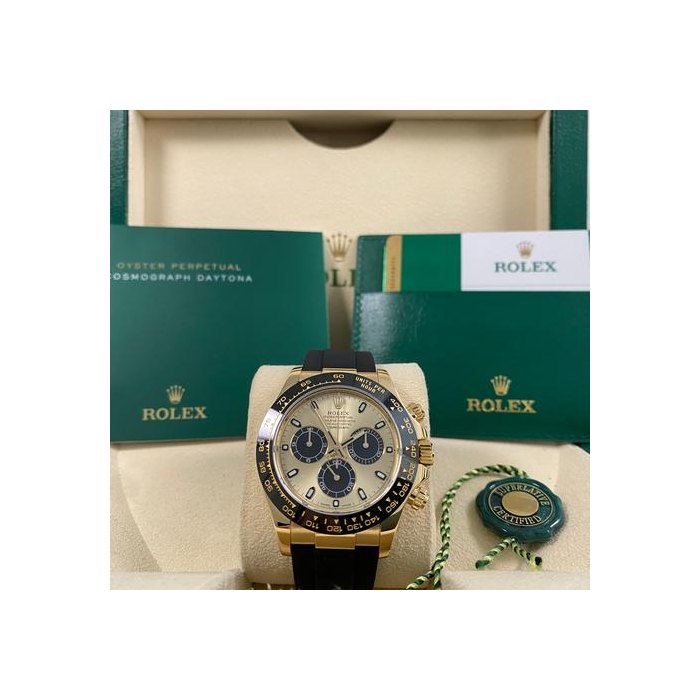 Rolex DaytonaLike NEW 2019 Daytona Yellow Gold "Pikachu" 116518LN FULL SET Oysterflex