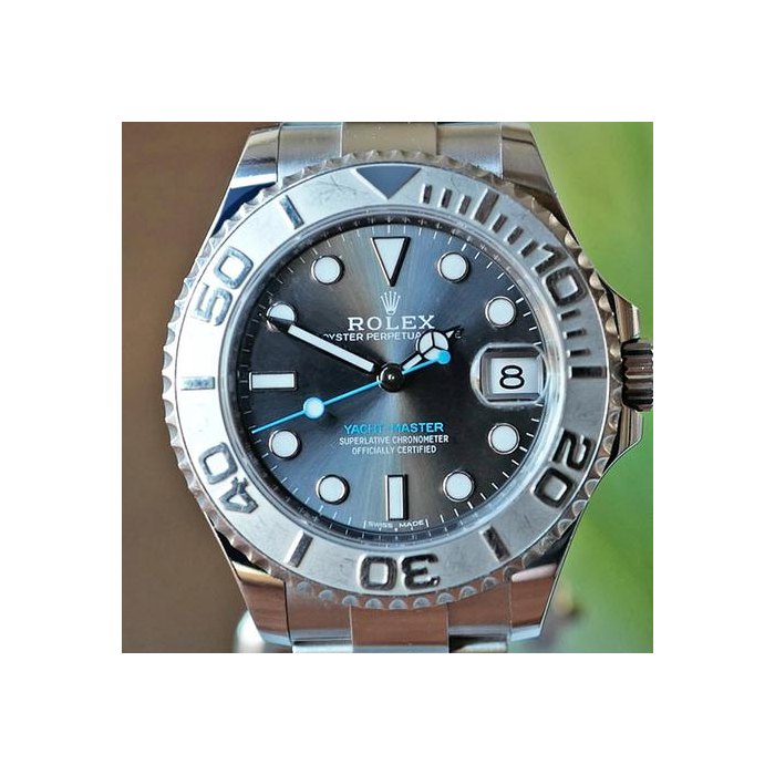Rolex Yacht-Master37 Oyster Rhodium Dial Platinum & Oystersteel 37mm Ref. 268622