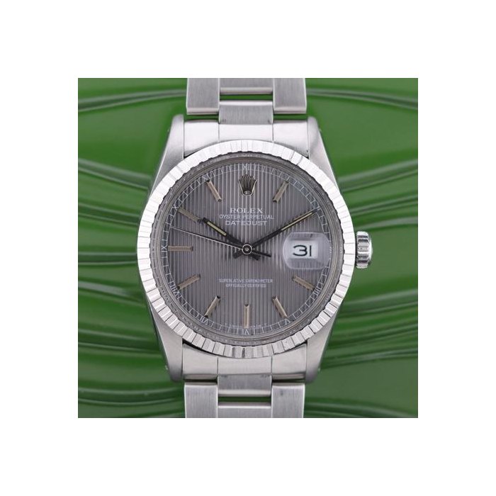 Rolex Datejust36 Grey Tapestry Dial Ref. 16030