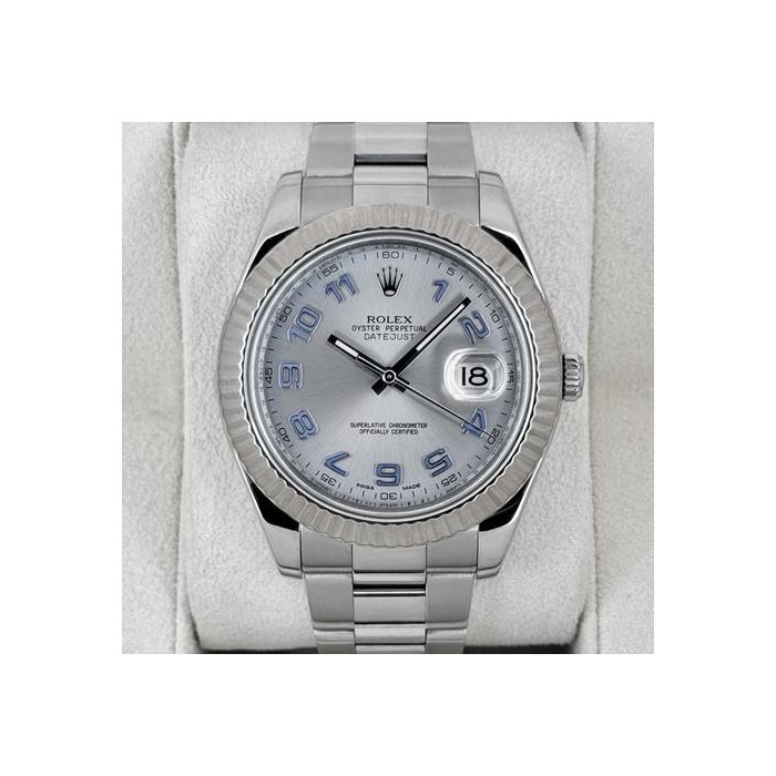 Rolex Datejust II2010 Datejust II 41mm 116334 Stainless Steel Oyster Silver Dial