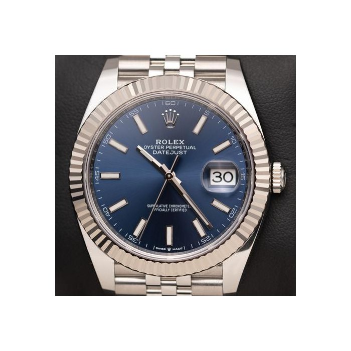 Rolex Datejust41 Blue Index Dial BOX & PAPER Ref. 126334