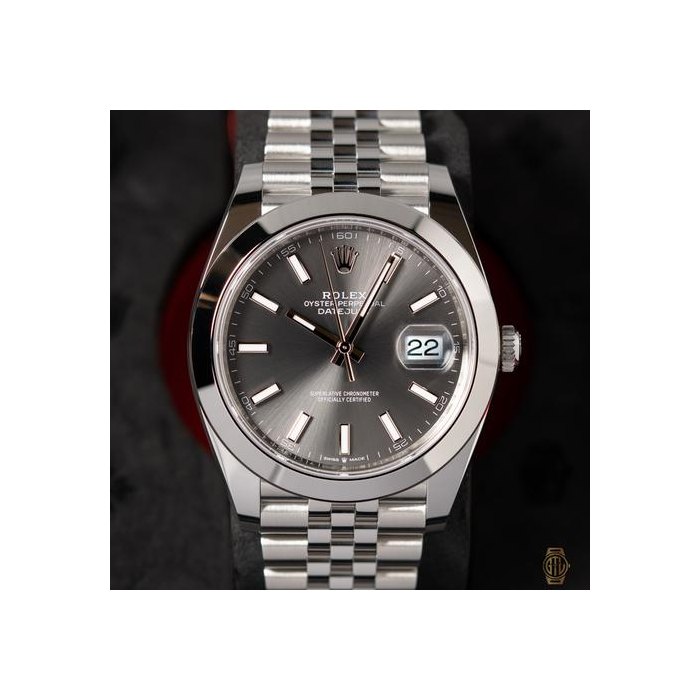 Rolex Datejust41 2026 BNIB Grey Dial Jubilee Complete Set w/Box and Papers Ref. 126300