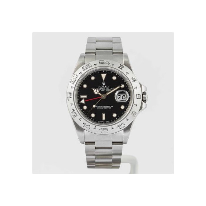 Rolex Explorer II"CPO" Explorer II Vintage 1988 Explorer II Black Dial Stainless Steel 40mm (16550) - w. Original Rolex Papers (1988) and CPO Rolex Accessories