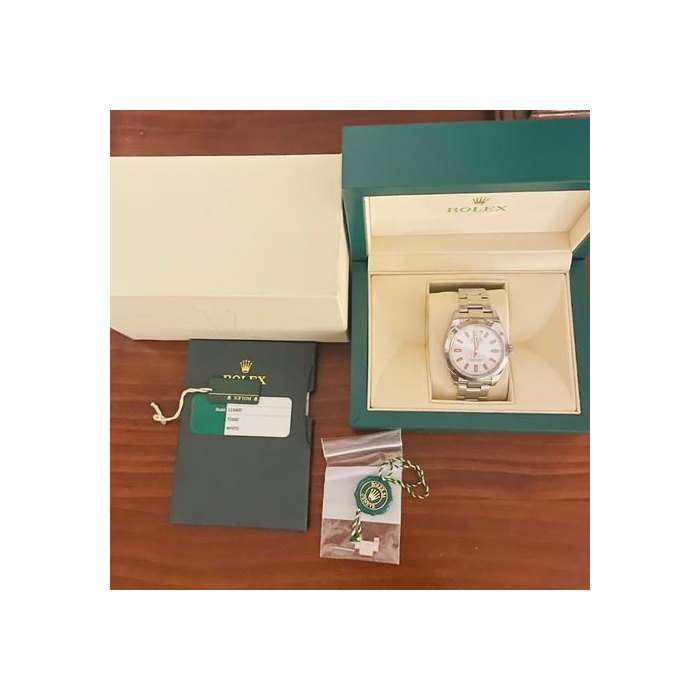 Rolex Milgauss116400 White Dial Orange Markers Complete Set