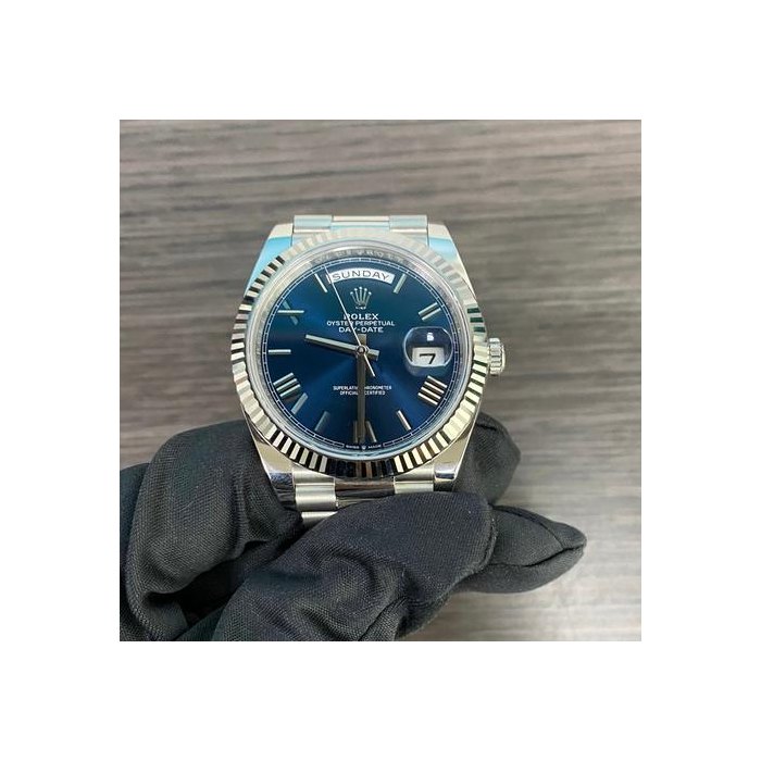 Rolex Day-Date228236 Platinum Day-Date 40 Blue Roman