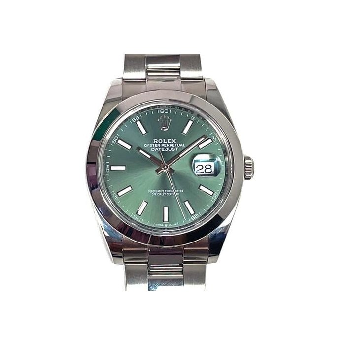 Rolex Datejust41mm Mint Green Dial Automatic Oyster Bracelet Watch 2024 Ref. 126300