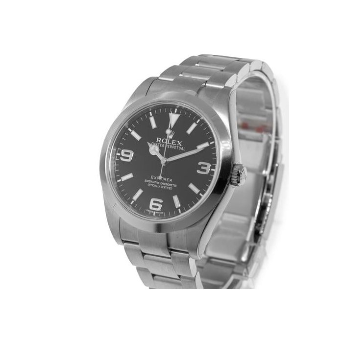 Rolex ExplorerI 39mm New Old Stock Stainless Steel Black Dial & Smooth Bezel 214270 All Factory Stickers Discontinued