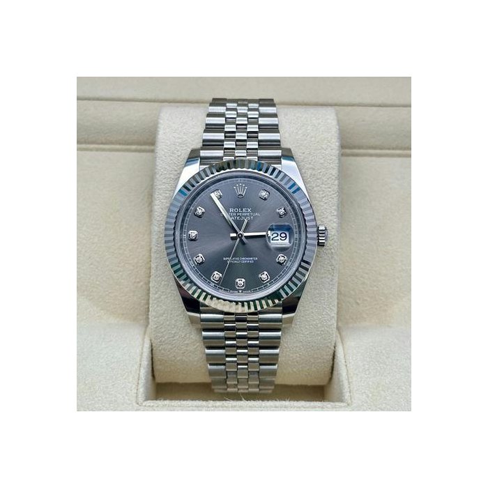Rolex Datejust41 Rhodium Diamonds Jubilee Bracelet 2025 Ref. 126334