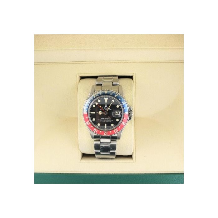 Rolex GMT-Master1969 Vintage GMT-Master Pepsi 1675 Black MK2 Matte Dial SS Oyster 40mm