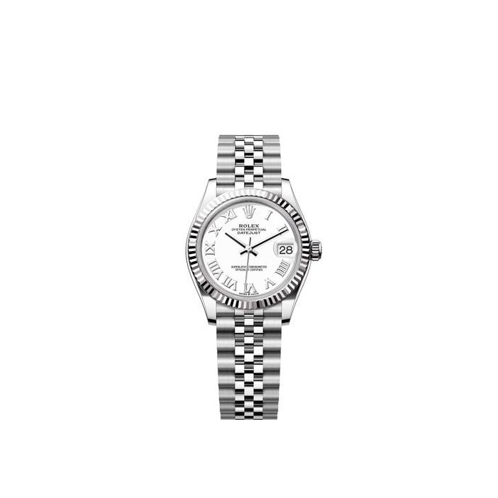 Rolex Datejust31 White Roman Dial Stainless Steel Fluted Bezel Jubilee Bracelet Ref. 278274