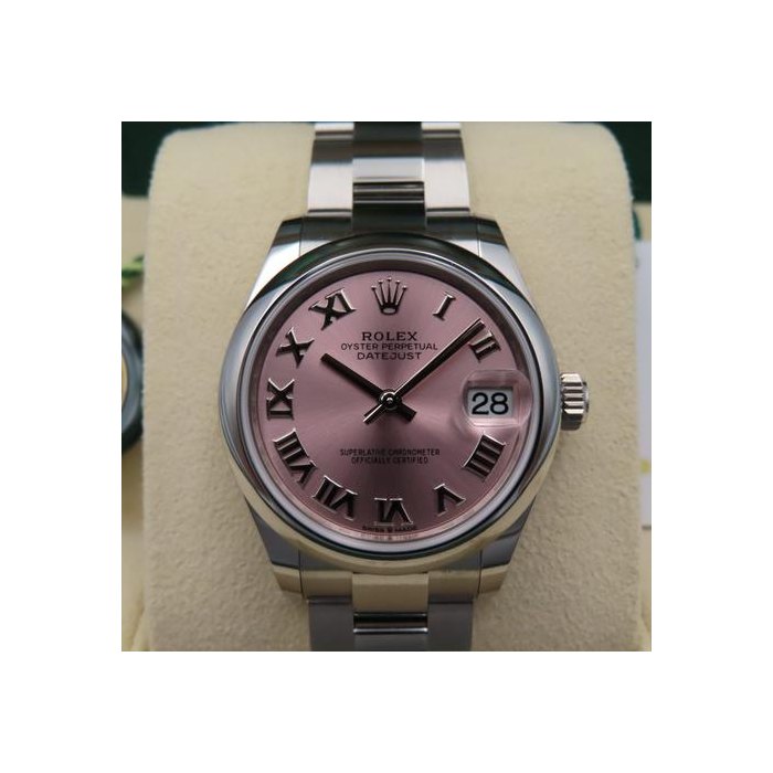 Rolex Datejust31mm Wristwatch Pink Roman Dial Oyster Bracelet - Unworn Ref. 278274