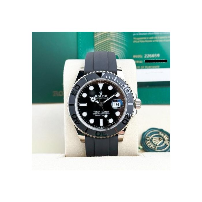 Rolex Yacht-Master42mm 2021 Black/Black Oysterflex 226659