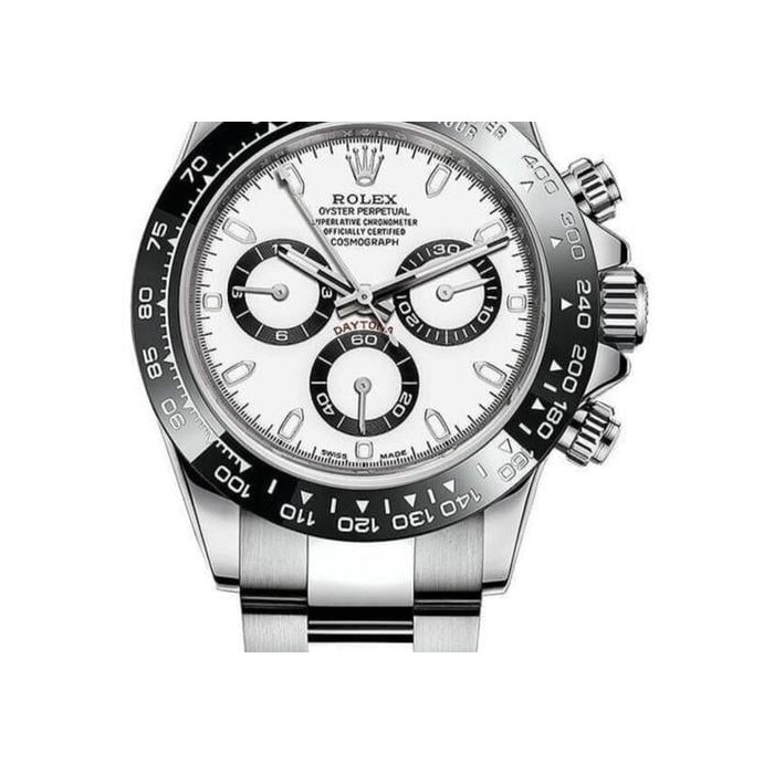 Rolex DaytonaCosmograph Daytona Panda 40mm White Dial Black Bezel Stainless Steel Men's Watch 116500LN Complete Full Set Ref. 116500LN-0001-C