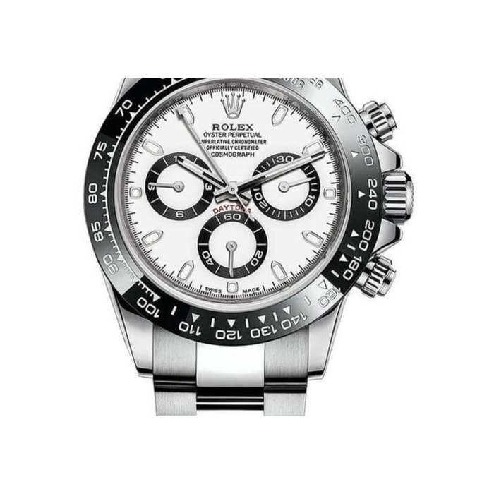 Rolex DaytonaCosmograph Daytona "Panda" White Dial Black Bezel Oyster Steel Men's Watch 116500LN-0001 Full Complete Set w Rolex Case Stickers