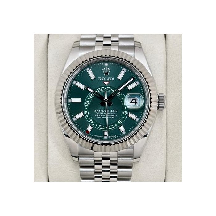 Rolex Sky-DwellerNEW 2026 Sky-Dweller 42mm 336934 Jubilee Green Dial (NEW STYLE CARD)