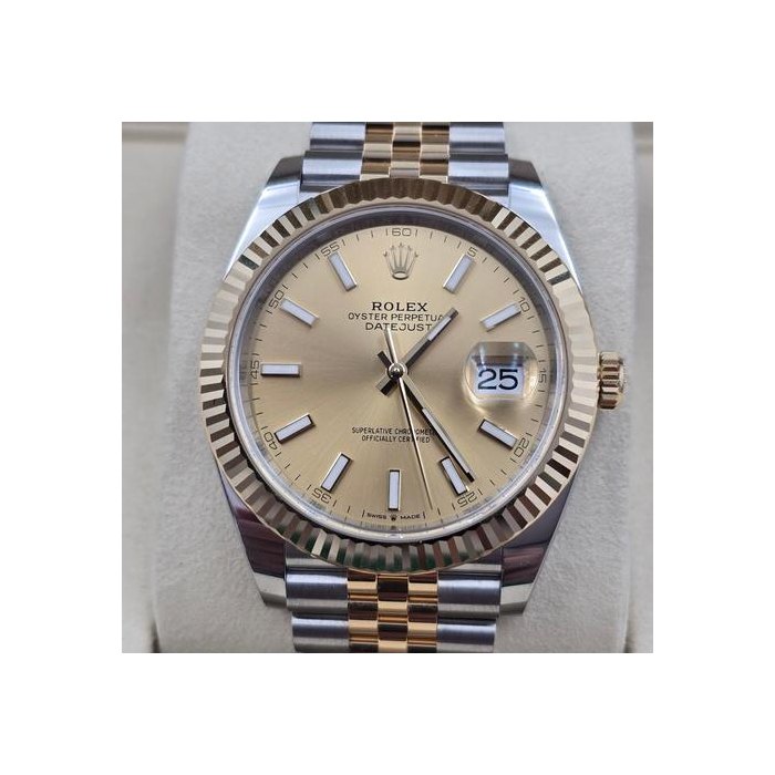 Rolex Datejust41 NEW 2026 Datejust 41mm 126333 TwoTone Jubilee Champagne Dial