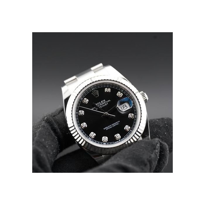 Rolex Datejust41mm with black diamond dial Ref. 126334