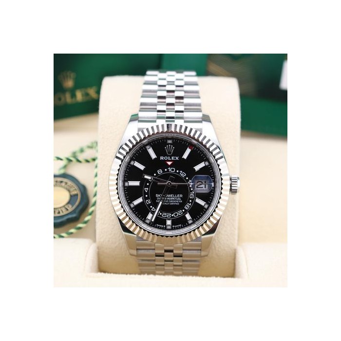 Rolex Sky-DwellerBlack Dial Jubilee Bracelet 336934 Full Set