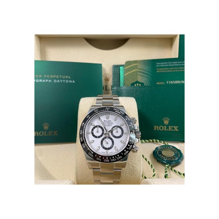 Rolex DaytonaFULL STICKERS 2021 NEW Old Stock Daytona Steel "Panda"116500LN FULL SET Unworn