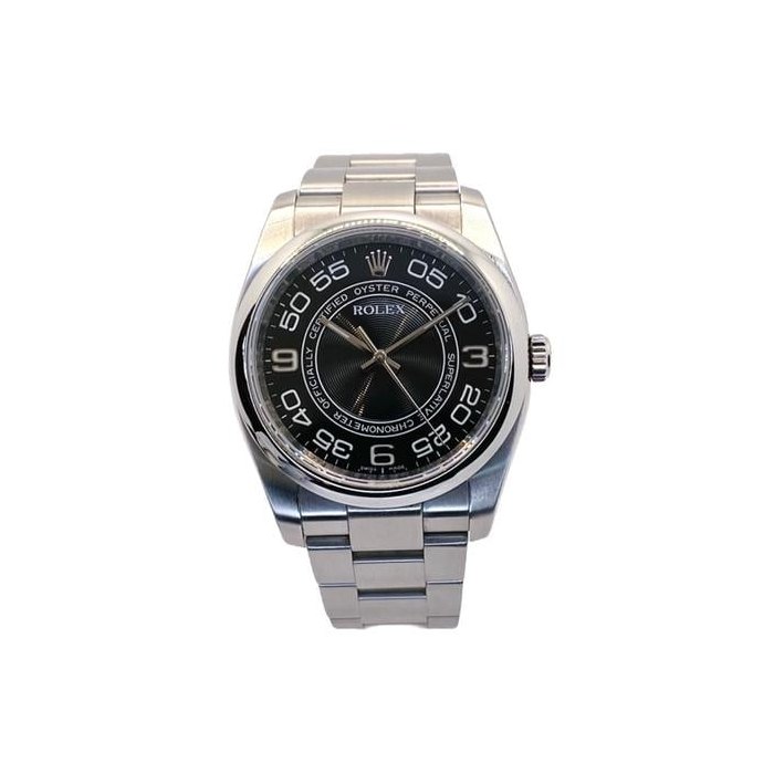 Rolex Oyster Perpetual36 Black Concentric Dial 116000 Full Set